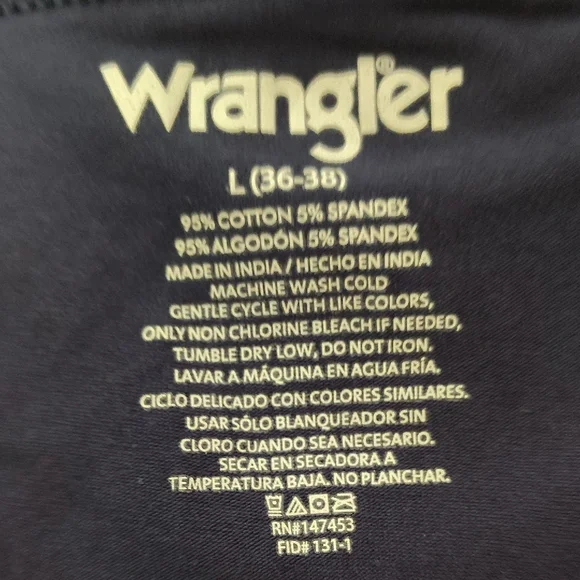 New Wrangler Men's Briefs - Navy and Light Blue Sz 36-38 - Picture 3 of 5